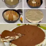 Erinnert an Tiramisu aber in nur 10 Minuten gemacht Eine Torte mit Biskuit und cremiger Fuellung fuer die Sie keinen Ofen benoetigen W2xEX 2.5x Q99
