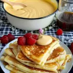 Ich verruehre 200 ml Milch mit 2 Packung Pudding fur die Pfannkuchen W2xEX 2.5x Q99