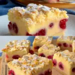 Kirschkuchen mit Streuseln und Vanillepudding Ein Lieblingsrezept
