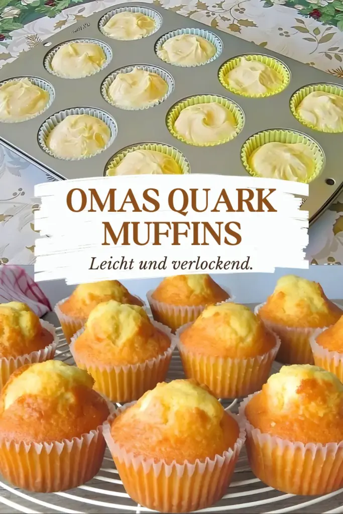 Omas Quark Muffins mit Vanillepudding 1 Omas Quark Muffins mit Vanillepudding Ich bin in die verliebt