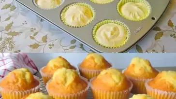 Omas Quark Muffins mit Vanillepudding Ich bin in die verliebt W2xEX 2.5x