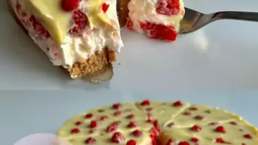 Perfekter Himbeerkuchen mit weisser Schokolade und Proteincreme W2xEX 2.5x