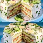 Sandwichtorte mit 10 Scheiben Brot die einfach alle lieben W2xEX 2.5x