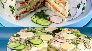 Sandwichtorte mit 10 Scheiben Brot die einfach alle lieben W2xEX 2.5x
