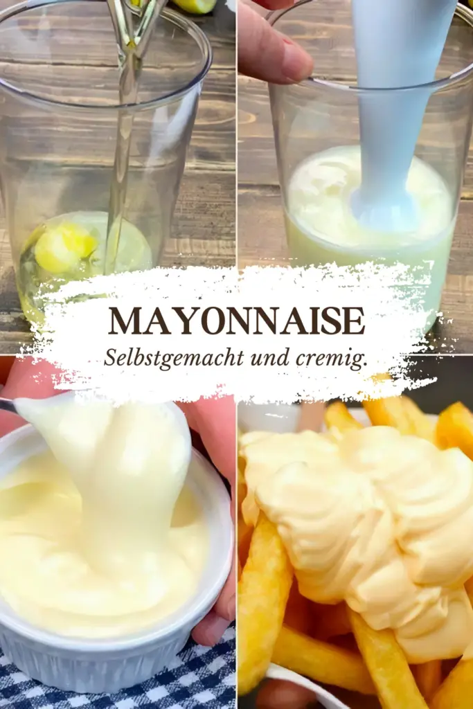 Selbstgemachte Mayonnaise in nur 2 Minuten mit einem Stabmixer 1 Selbstgemachte Mayonnaise in nur 2 Minuten mit einem Stabmixer