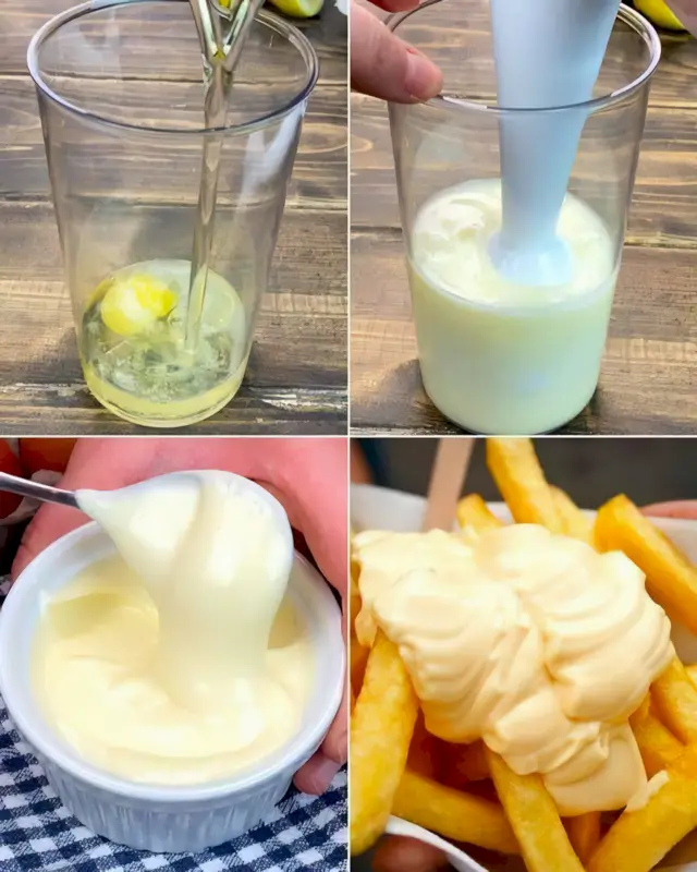 Selbstgemachte Mayonnaise in nur 2 Minuten mit einem Stabmixer