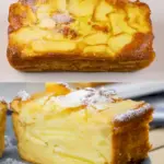 “Unsichtbarer” Apfelkuchen das köstliche Dessertrezept