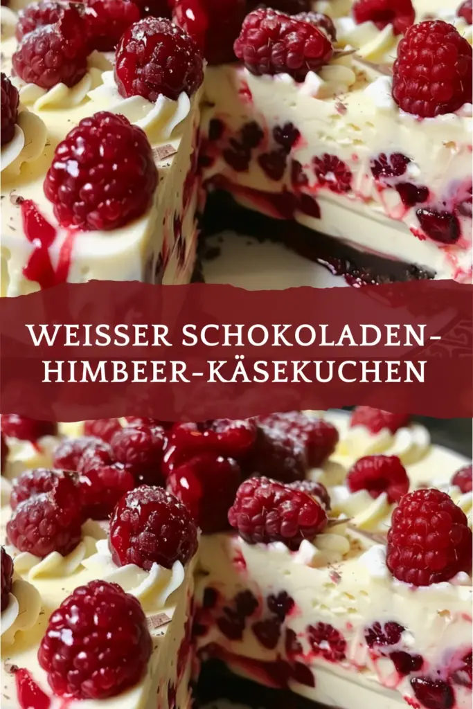 Weißer Schokoladen-Himbeer-Käsekuchen 1 Weisser Schokoladen Himbeer Kaesekuchen