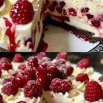 Weisser Schokoladen Himbeer Kaesekuchen W2xEX 2.5x 1