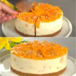 Weltbester Pfirsichkuchen Jeder sucht nach einem Rezept fuer dieses Dessert kein Backen W2xEX 2.5x Q99 webp