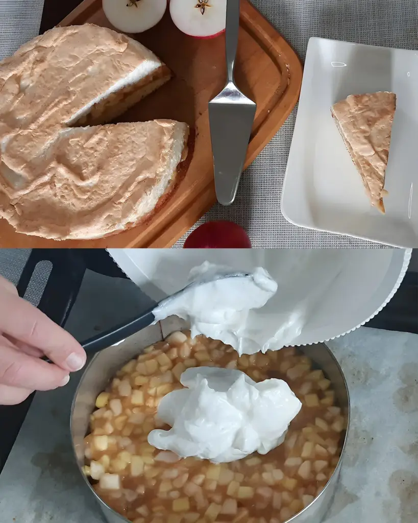 Apfel Traum mit Kokos Baiser XL