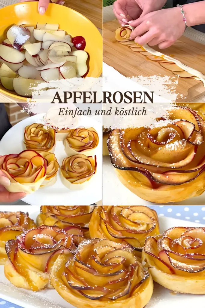 Apfelrosen Sie brauchen nur 3 Zutaten es ist so lecker! 1 Apfelrosen Sie brauchen nur 3 Zutaten es ist so lecker
