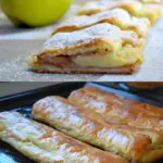 Apfelstrudel aus Quarkteig XL