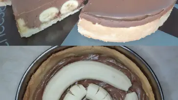 Bananenkuchen mit Schokoladenmousse XL