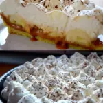 Bananentorte mit Kondensmilch und Schlagsahne