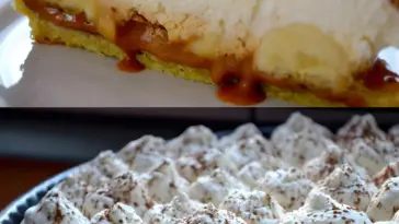 Bananentorte mit Kondensmilch und Schlagsahne