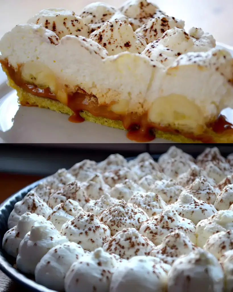 Bananentorte mit Kondensmilch und Schlagsahne 1 Bananentorte mit Kondensmilch und Schlagsahne XL
