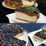Cheesecake mit der besten Schokoladenglasur
