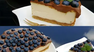 Cheesecake mit der besten Schokoladenglasur