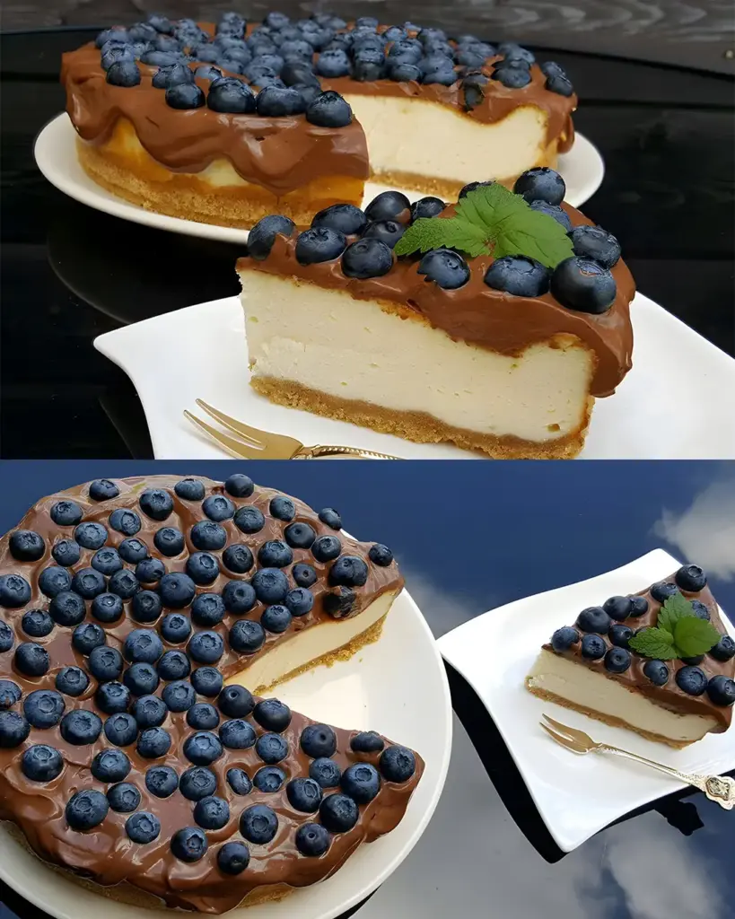 Cheesecake mit der besten Schokoladenglasur 1 Cheesecake mit der besten Schokoladenglasur XL