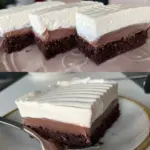 Creme-Schnitte für Naschkatzen. Schoko-Schnitten mit Schlagsahne