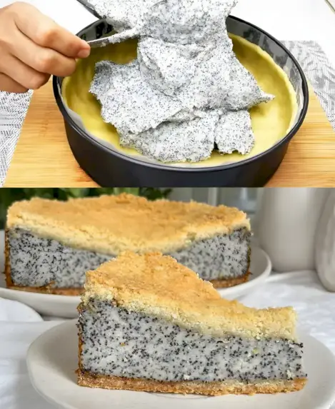 Der cremigste Mohnkuchen mit Schmand, Eins meiner Lieblingsrezepte!