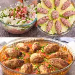 Gebackener Kohl mit Fleischbaellchen ein einzigartiges Gericht fuer ein koestliches und leichtes Rezept W2xEX 2.5x Q99