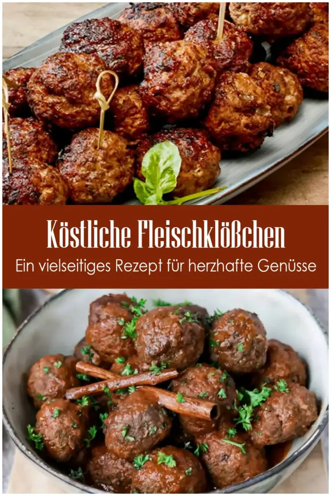Koestliche Fleischkloesschen Ein vielseitiges Rezept fuer herzhafte Genuesse
