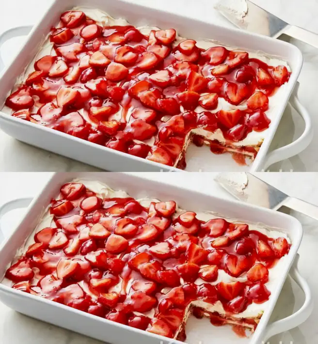 Himmlische Erdbeer-Lasagne ohne Backen