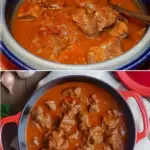 Omas Uraltes Gulasch Rezept mit 1 kg Rindfleisch absolut Klasse W2xEX 2.5x Q99