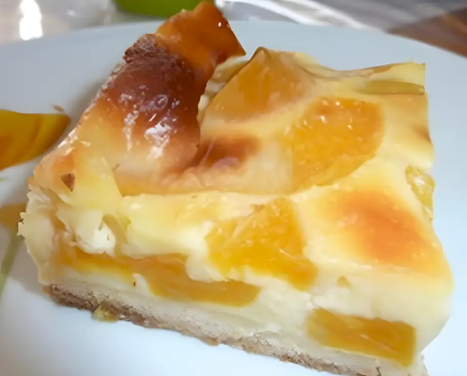 Pfirsich-Blechkuchen 3 Pfirsich