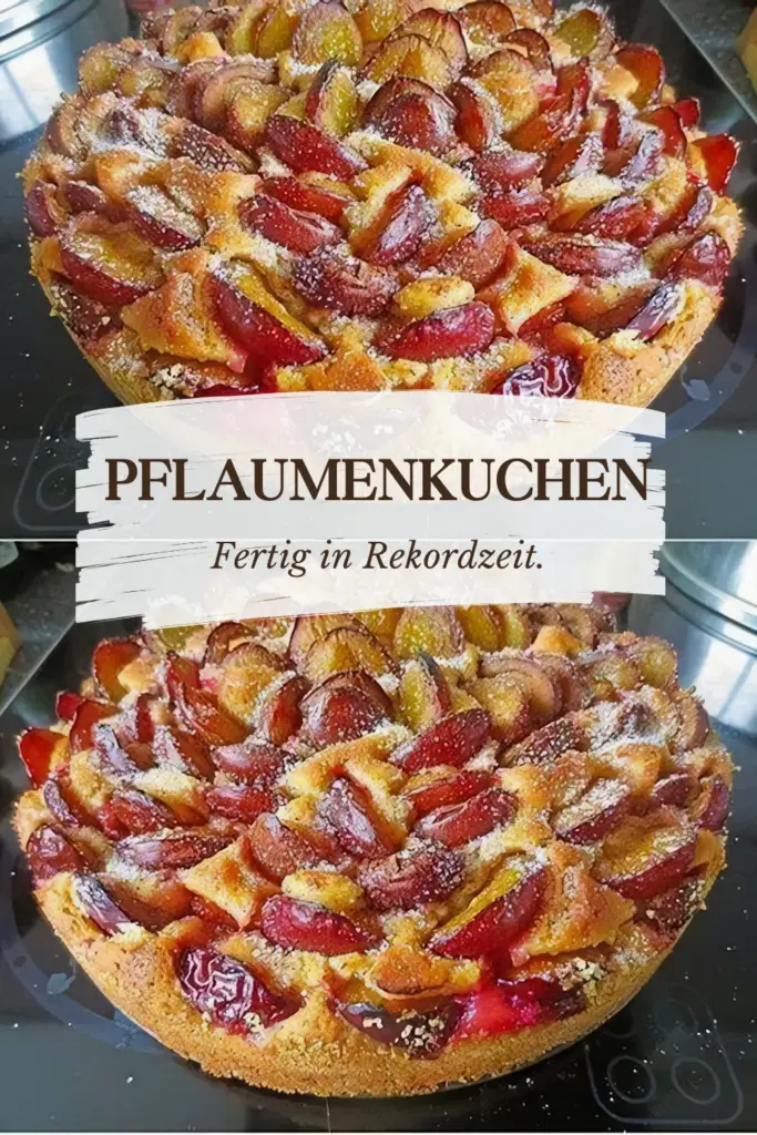 Pflaumenkuchen blitzschnell fertig in 5 Minuten 1 Pflaumenkuchen blitzschnell fertig in 5 Minuten