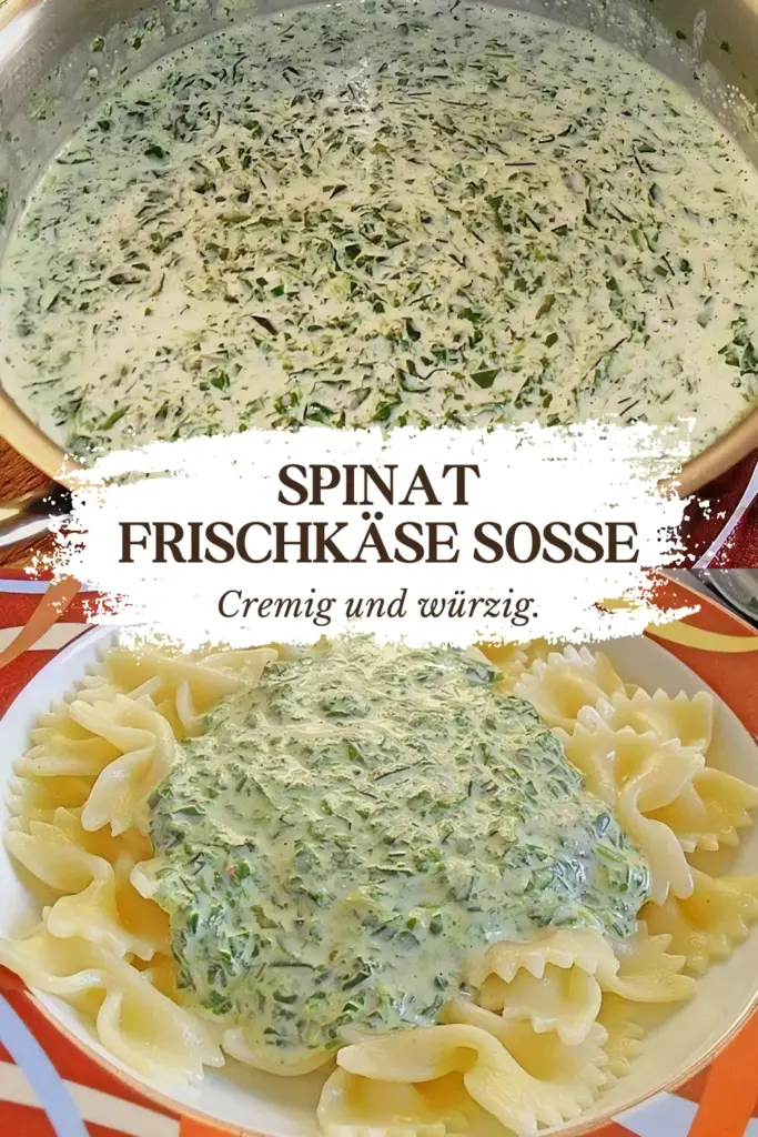 Spinat Frischkäse Soße, die beste Sauce der Welt! 1 Spinat Frischkaese Sosse die beste Sauce der Welt