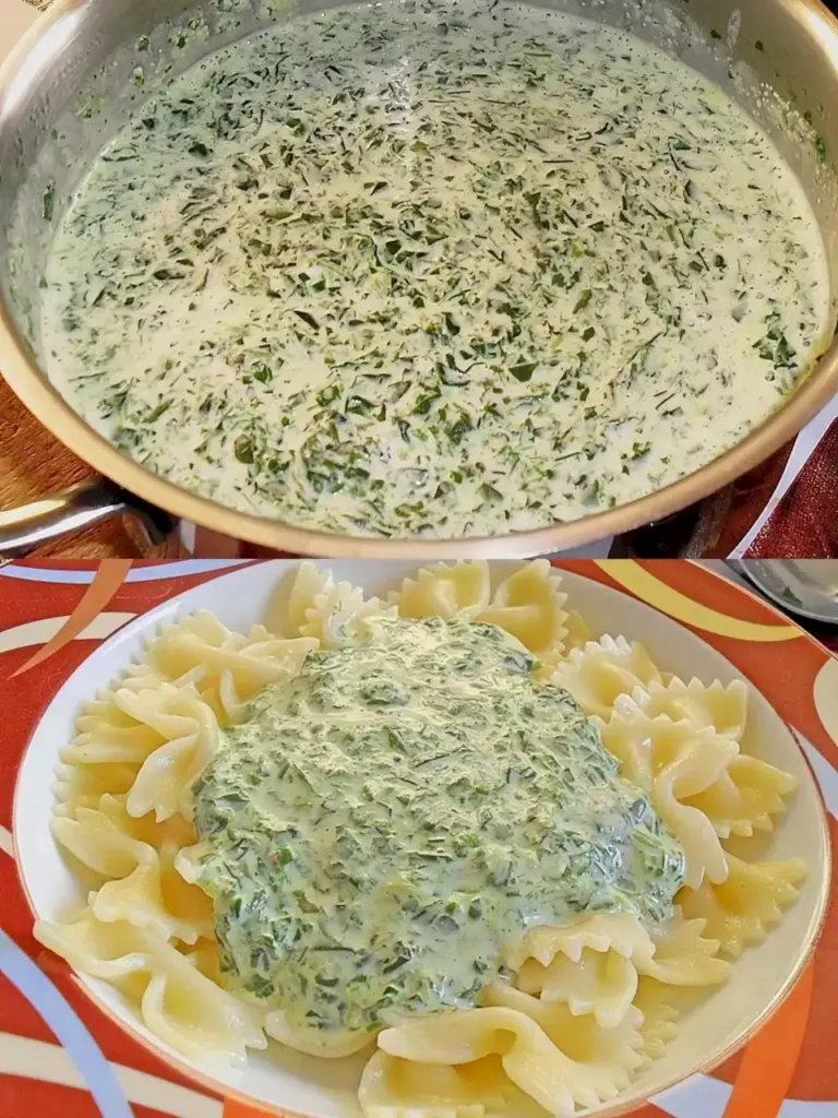 Spinat Frischkäse Soße, die beste Sauce der Welt!