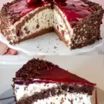 Stracciatella Kirsch Torte mit 1 Glas Kirschen ein Traum W2xEX 2.5x