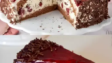 Stracciatella Kirsch Torte mit 1 Glas Kirschen ein Traum W2xEX 2.5x