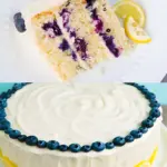 Zitronen Blaubeer Kuchen XL