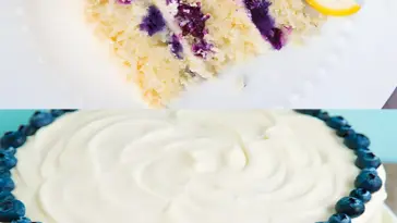 Zitronen Blaubeer Kuchen XL