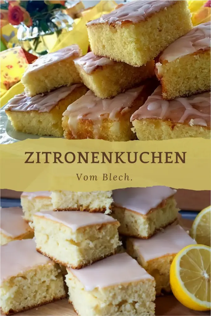Zitronenkuchen vom blech 1 zitronenkuchen vom blech