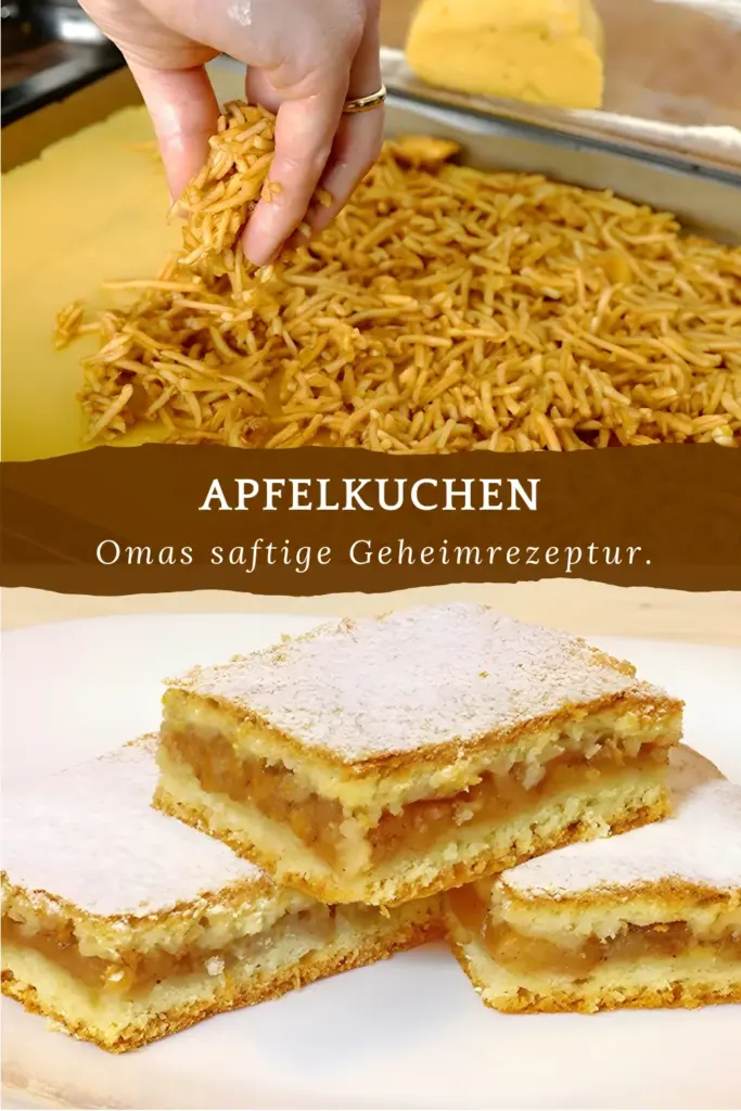 Apfelkuchen vom Blech, nach Omas Geheimrezept 1 Apfelkuchen vom Blech nach Omas Geheimrezept