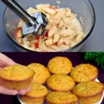 Apfelmuffins mit 60 g Haferflocken gut zum abnehmen W2xEX 2.5x Q99
