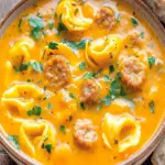 Kürbis-Wurst-Tortellini-Suppe: Herzhaft und Warm für Gemütliche Abende