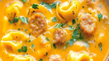 Kürbis-Wurst-Tortellini-Suppe: Herzhaft und Warm für Gemütliche Abende