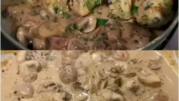 Champignons in leckerer Knoblauch Rahmsosse Ein Hochgenuss W2xEX 2.5x webp