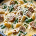 Cremige Parmesan-Wurst Suppe – Einfaches und Köstliches Rezept