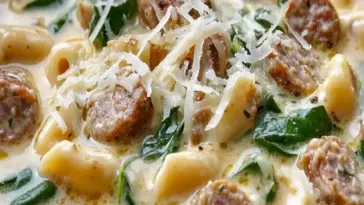 Cremige Parmesan-Wurst Suppe – Einfaches und Köstliches Rezept