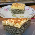 MOHNKUCHEN OHNE BODEN MIT PARADIESCREME UND HASELNUSSKROKANT W2xEX 2.5x