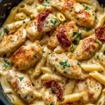 Heiratsantrag Hähnchen-Pasta Rezept – Cremige Knoblauch-Parmesansauce