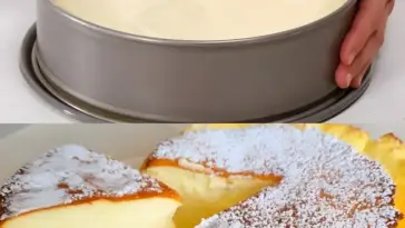 Quarkkuchen ohne Boden in 5 Minuten mit 1 Packung Puddingpulver W2xEX 2.5x