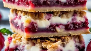 Himmlische Himbeer-Käsekuchenriegel